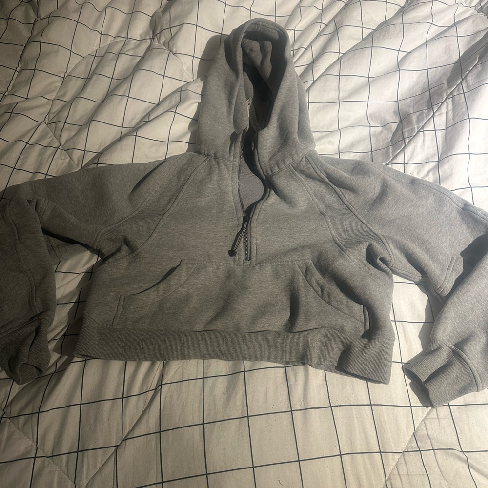 lululemon scuba half zip hoodie grey